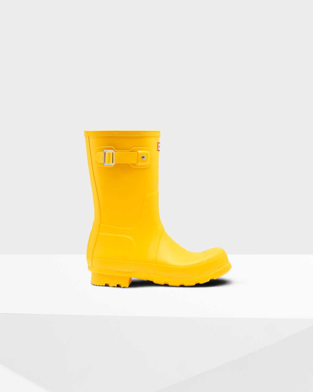 Botas De Agua Hombre - Hunter Original Short Amarillo - CKETHL-620 - Amarillo